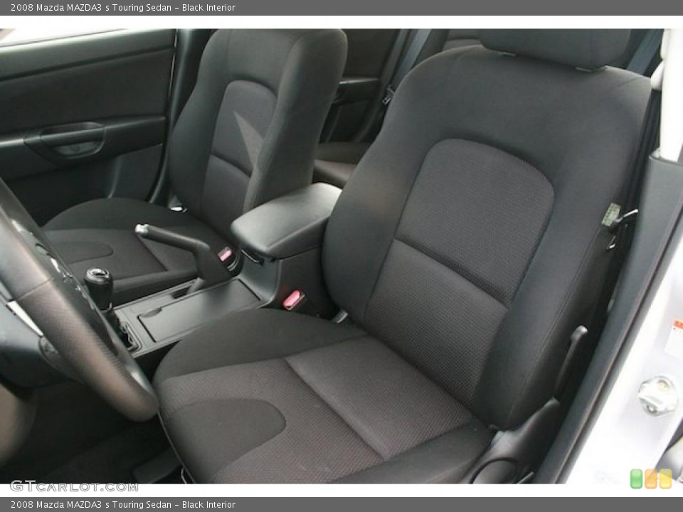 Black Interior Photo for the 2008 Mazda MAZDA3 s Touring Sedan #41840541