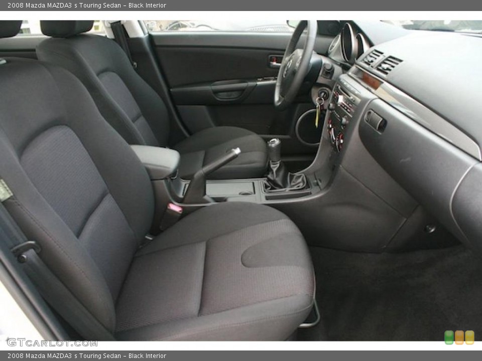 Black Interior Photo for the 2008 Mazda MAZDA3 s Touring Sedan #41840649