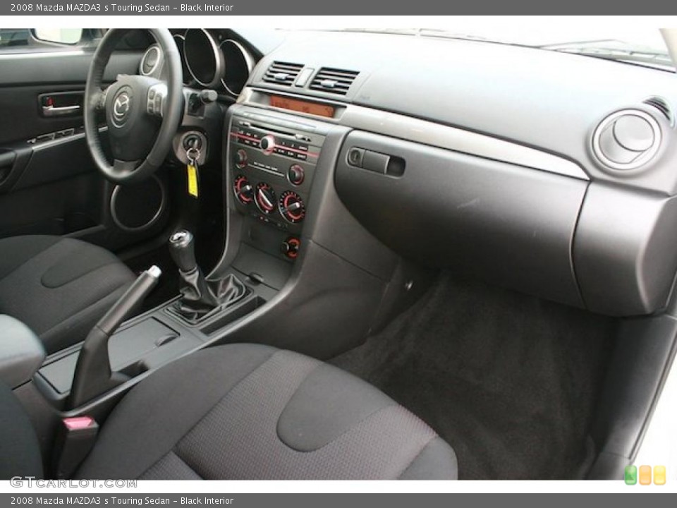 Black Interior Photo for the 2008 Mazda MAZDA3 s Touring Sedan #41840665