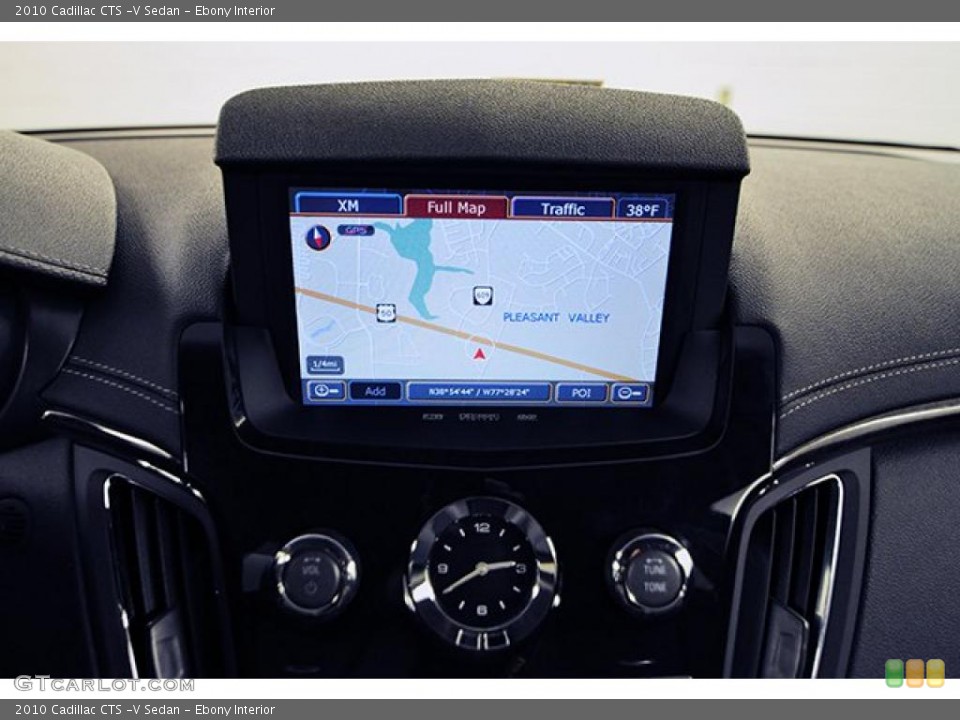 Ebony Interior Navigation for the 2010 Cadillac CTS -V Sedan #41840713