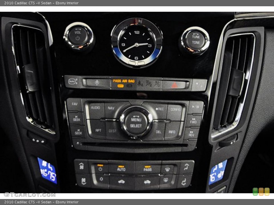 Ebony Interior Controls for the 2010 Cadillac CTS -V Sedan #41840729