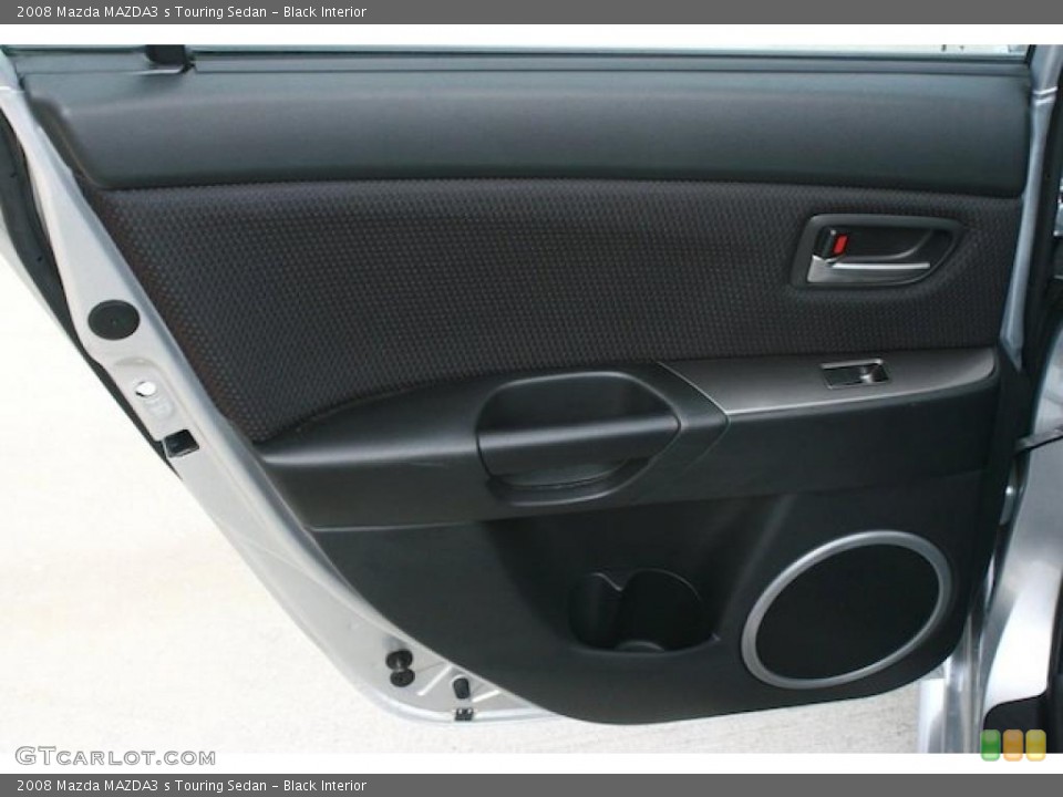 Black Interior Door Panel for the 2008 Mazda MAZDA3 s Touring Sedan #41840733