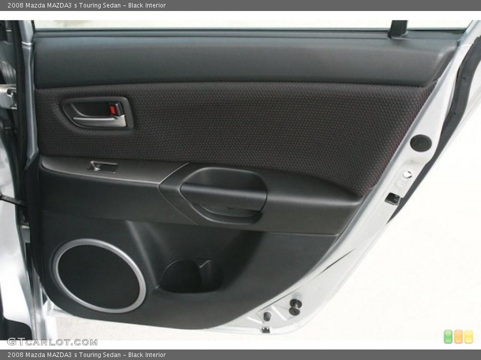 Black Interior Door Panel for the 2008 Mazda MAZDA3 s Touring Sedan #41840745