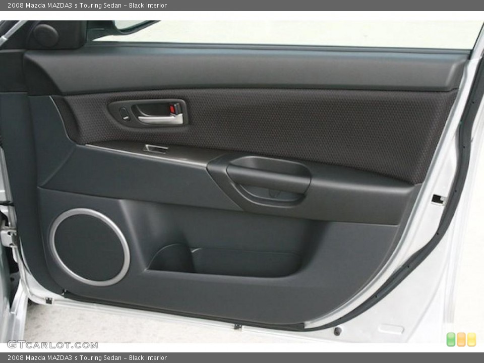 Black Interior Door Panel for the 2008 Mazda MAZDA3 s Touring Sedan #41840761