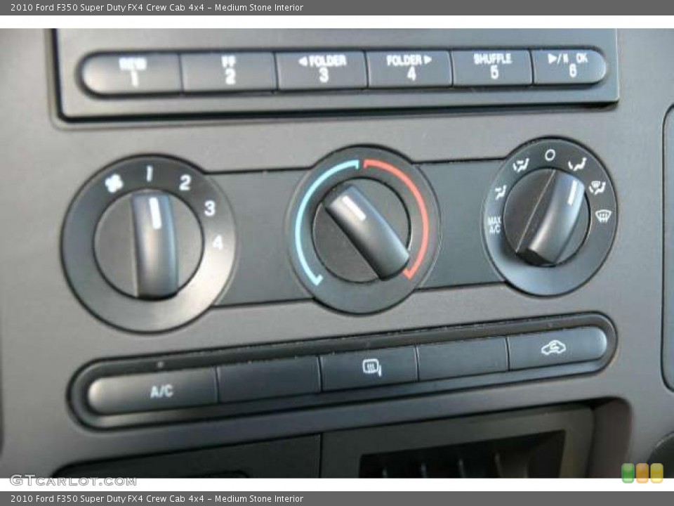 Medium Stone Interior Controls for the 2010 Ford F350 Super Duty FX4 Crew Cab 4x4 #41844729