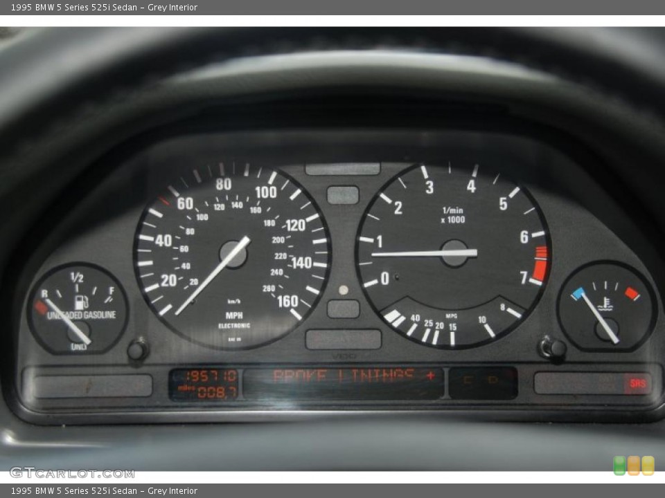 Grey Interior Gauges for the 1995 BMW 5 Series 525i Sedan #41845433