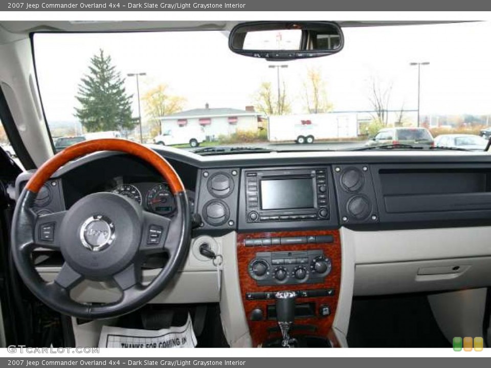 Dark Slate Gray/Light Graystone Interior Dashboard for the 2007 Jeep Commander Overland 4x4 #41845697