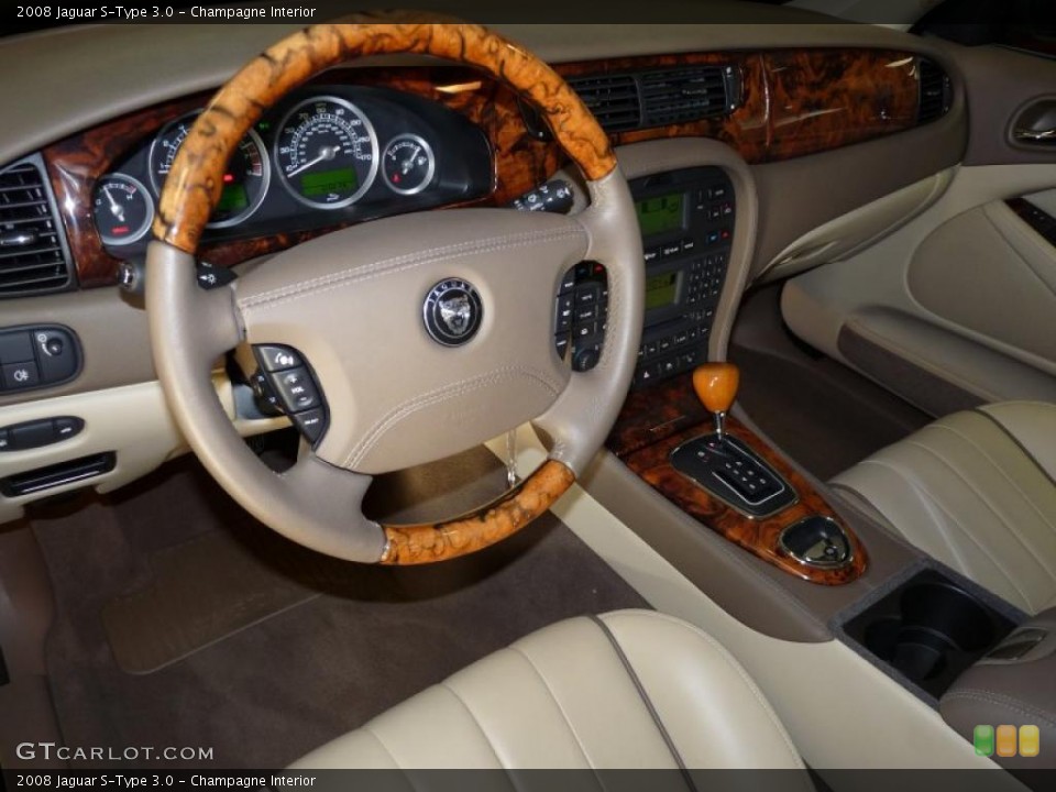 Champagne Interior Prime Interior for the 2008 Jaguar S-Type 3.0 #41847473