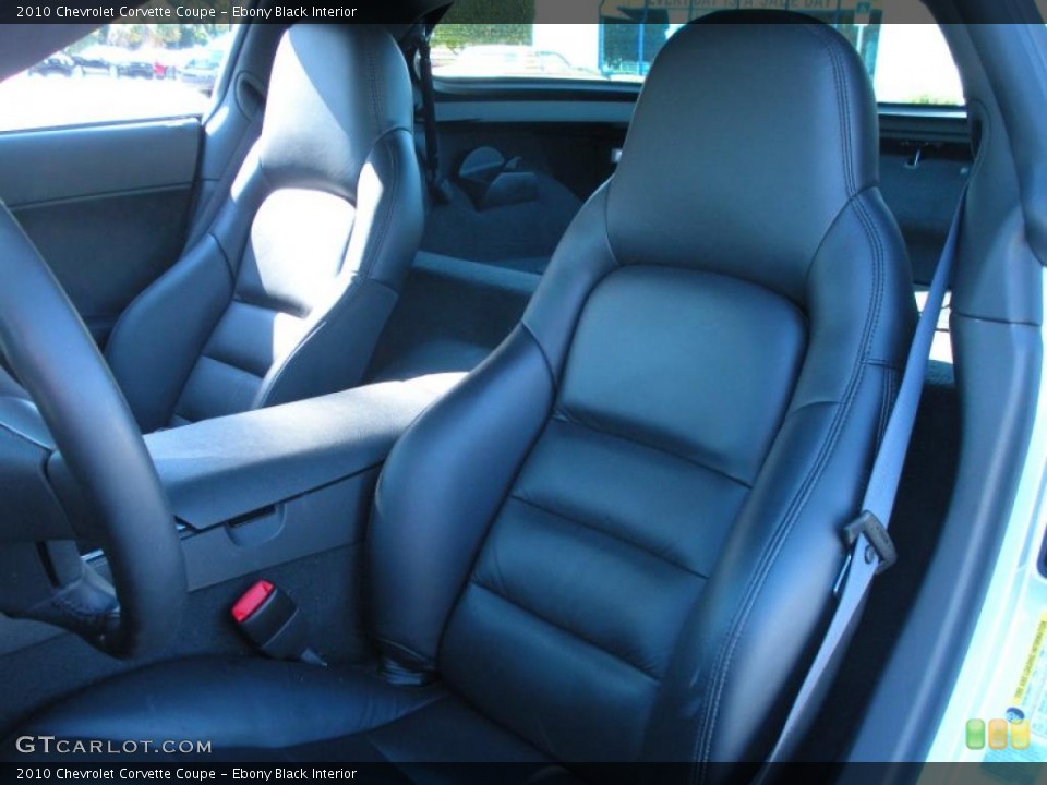 Ebony Black Interior Photo for the 2010 Chevrolet Corvette Coupe #41851810