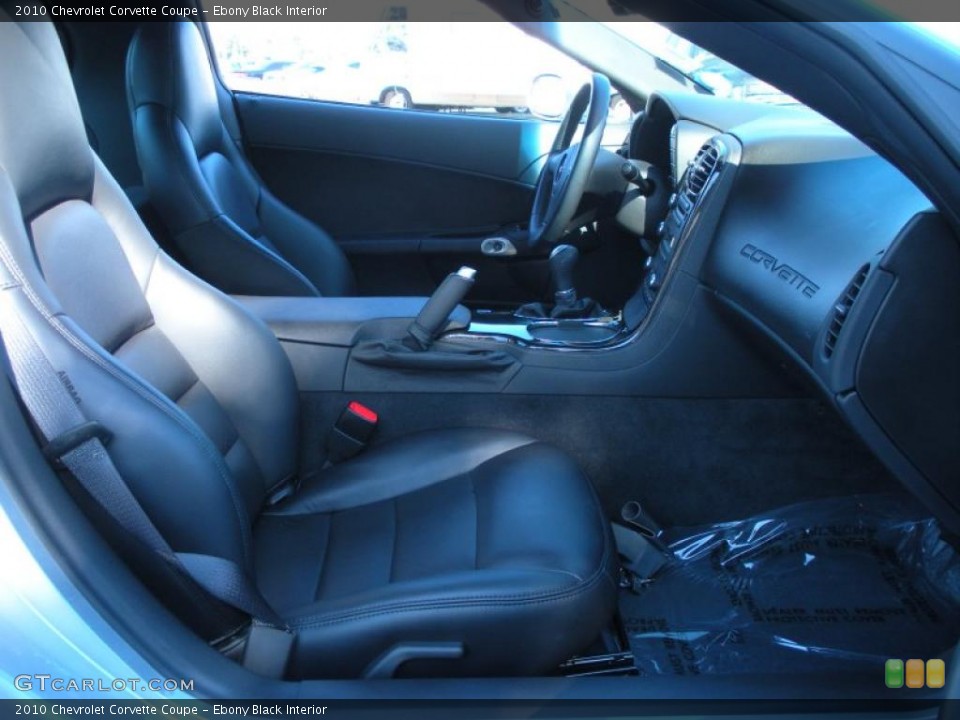 Ebony Black Interior Photo for the 2010 Chevrolet Corvette Coupe #41851826