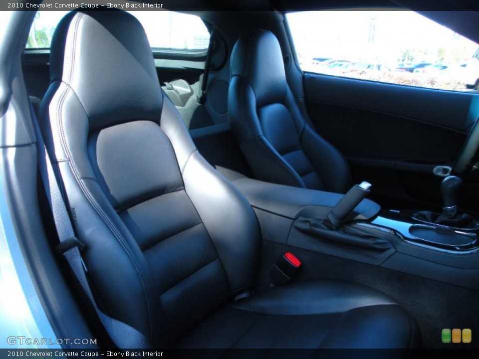 Ebony Black Interior Photo for the 2010 Chevrolet Corvette Coupe #41851838