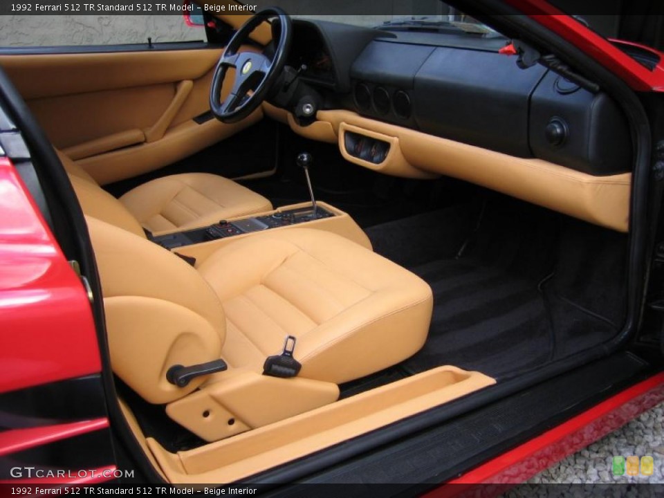 Beige Interior Dashboard for the 1992 Ferrari 512 TR  #41852422