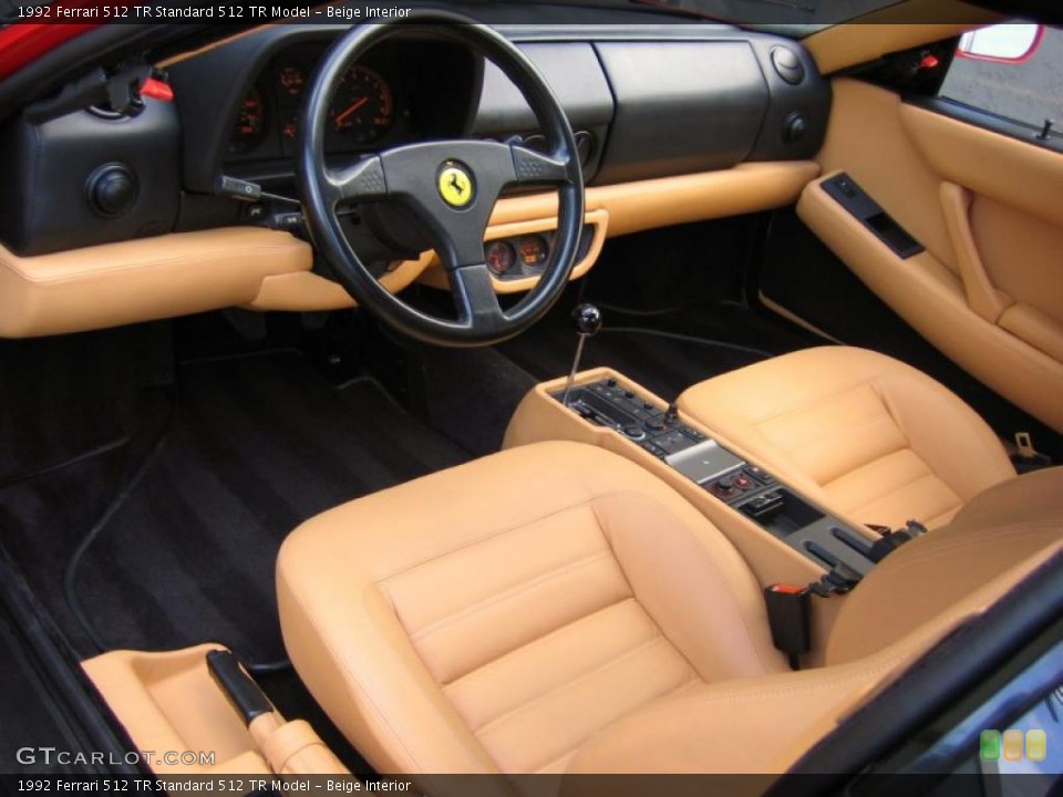 Beige 1992 Ferrari 512 TR Interiors