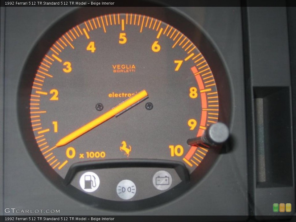 Beige Interior Gauges for the 1992 Ferrari 512 TR  #41852498
