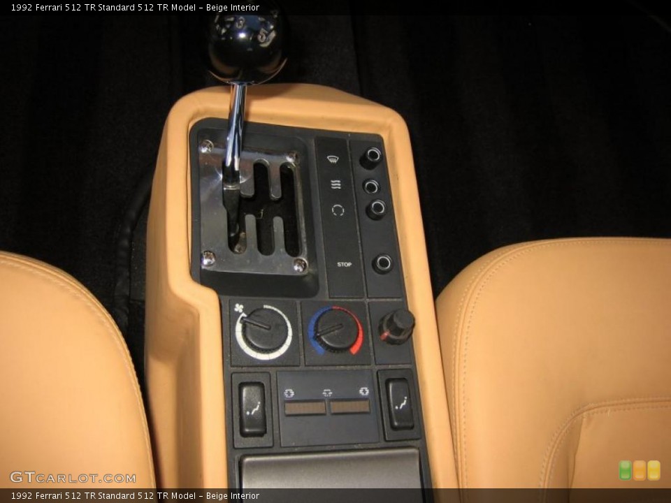 Beige Interior Transmission for the 1992 Ferrari 512 TR  #41852558