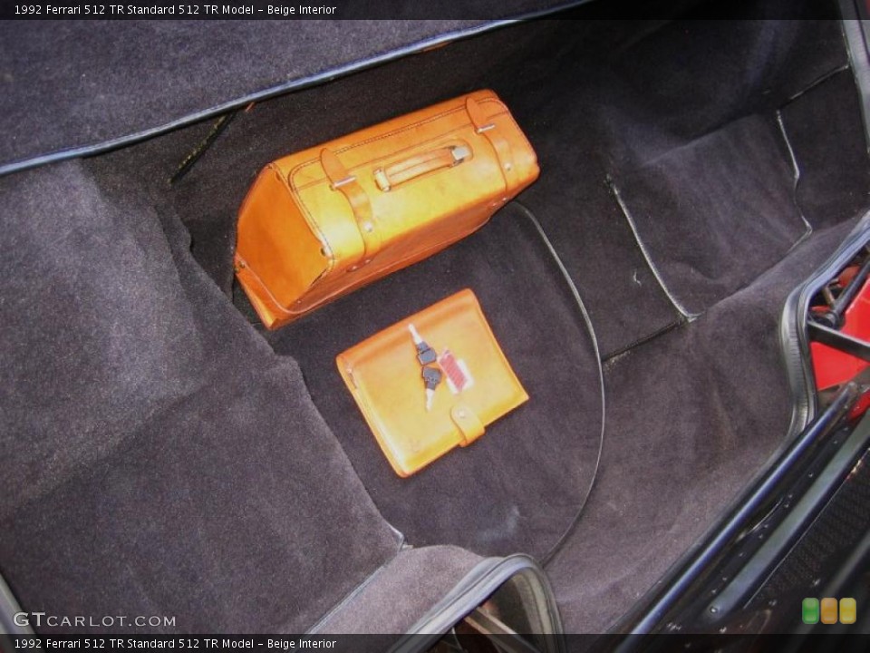 Beige Interior Trunk for the 1992 Ferrari 512 TR  #41852642