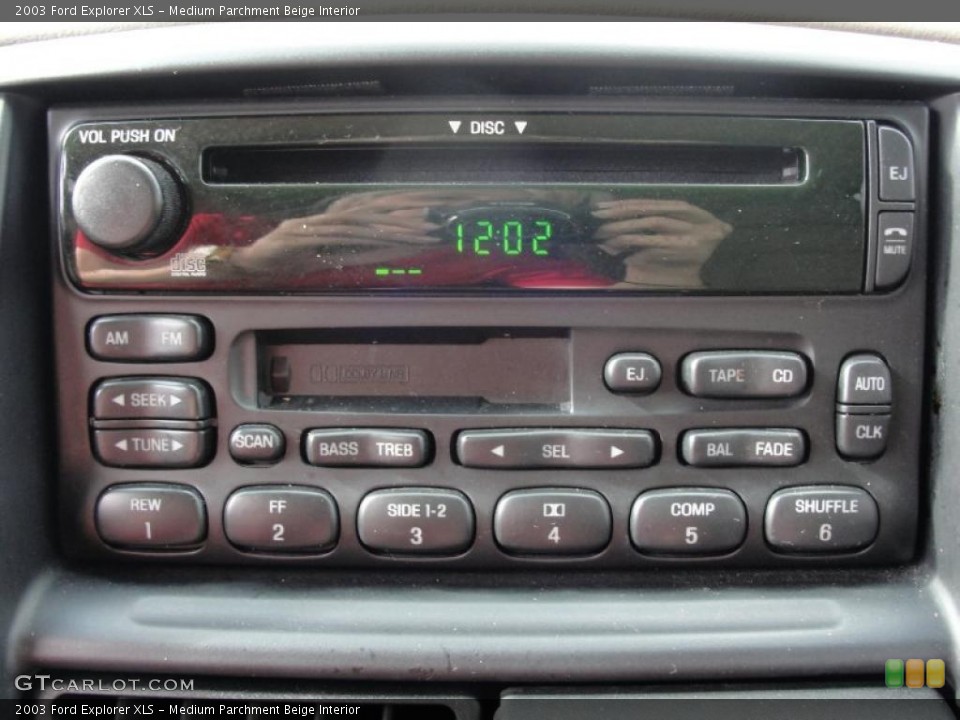 Medium Parchment Beige Interior Controls for the 2003 Ford Explorer XLS #41859386