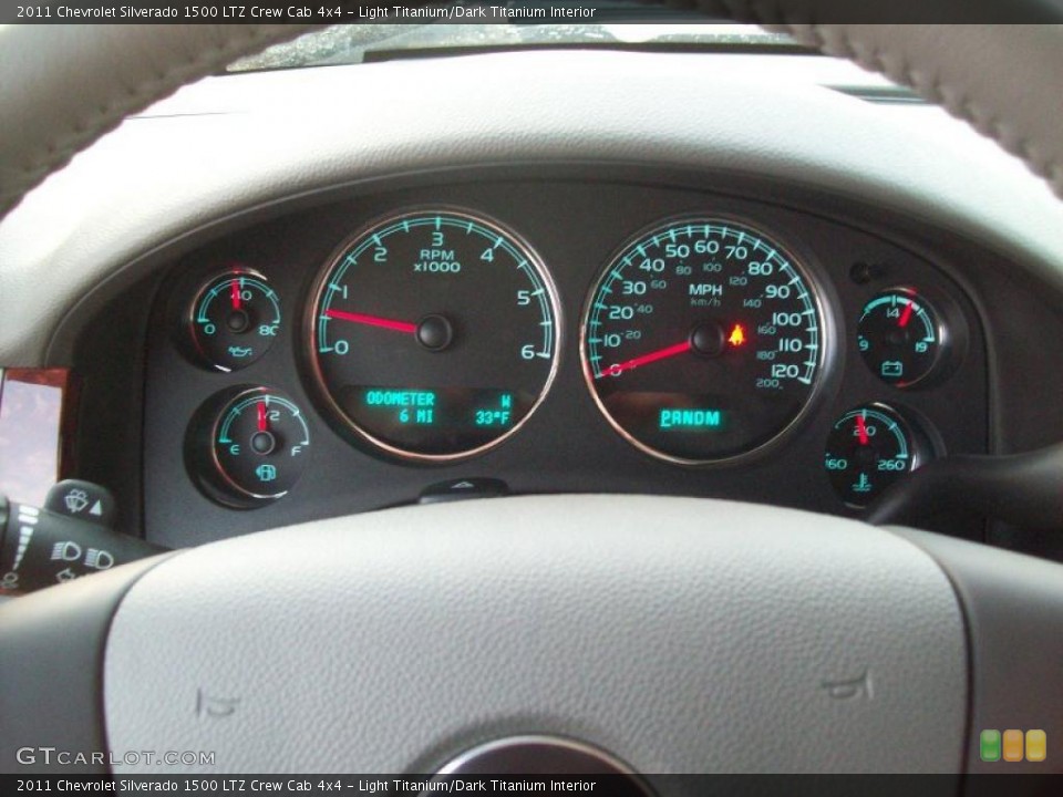 Light Titanium/Dark Titanium Interior Gauges for the 2011 Chevrolet Silverado 1500 LTZ Crew Cab 4x4 #41864638