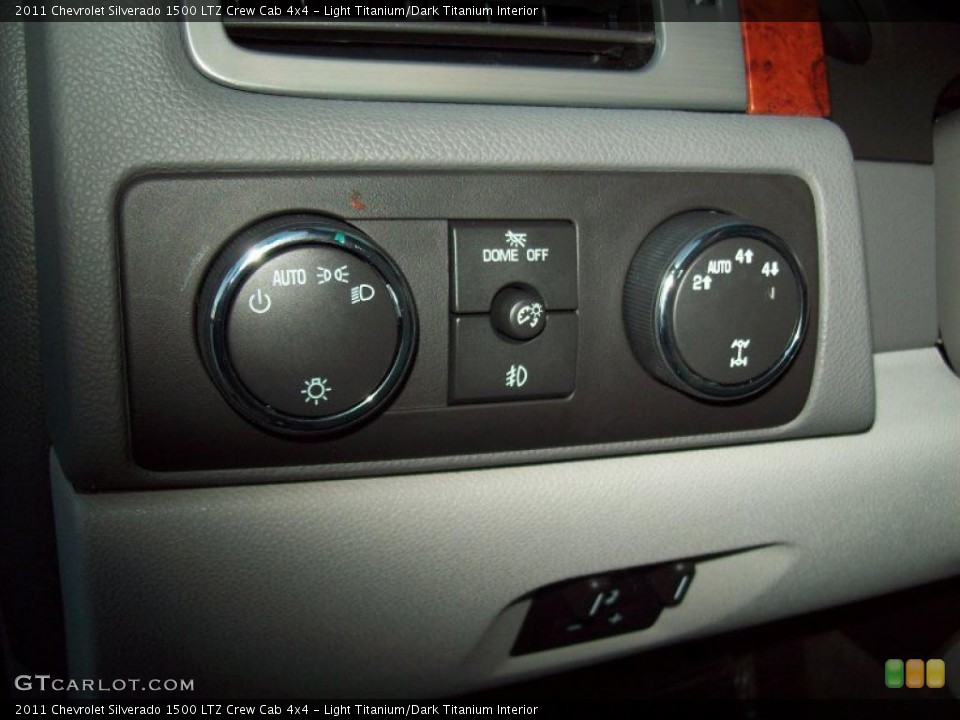 Light Titanium/Dark Titanium Interior Controls for the 2011 Chevrolet Silverado 1500 LTZ Crew Cab 4x4 #41864670