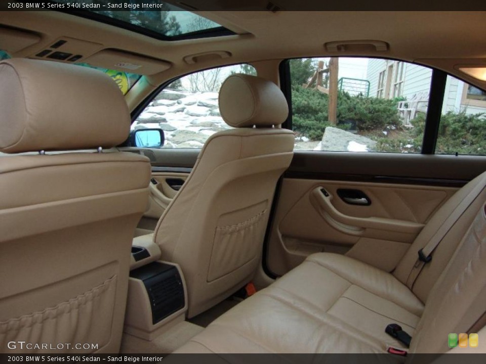 Sand Beige Interior Photo for the 2003 BMW 5 Series 540i Sedan #41867517