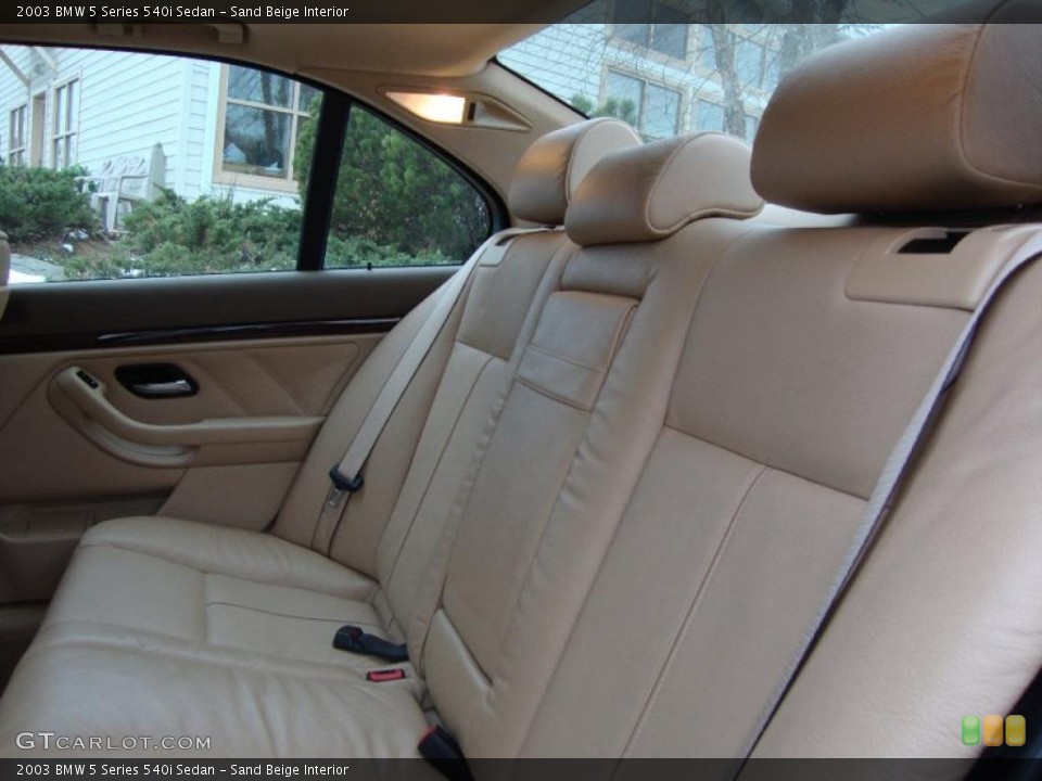 Sand Beige Interior Photo for the 2003 BMW 5 Series 540i Sedan #41867537