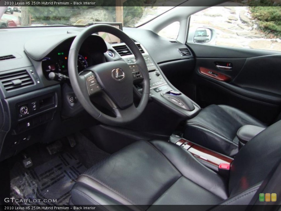 Black 2010 Lexus HS Interiors