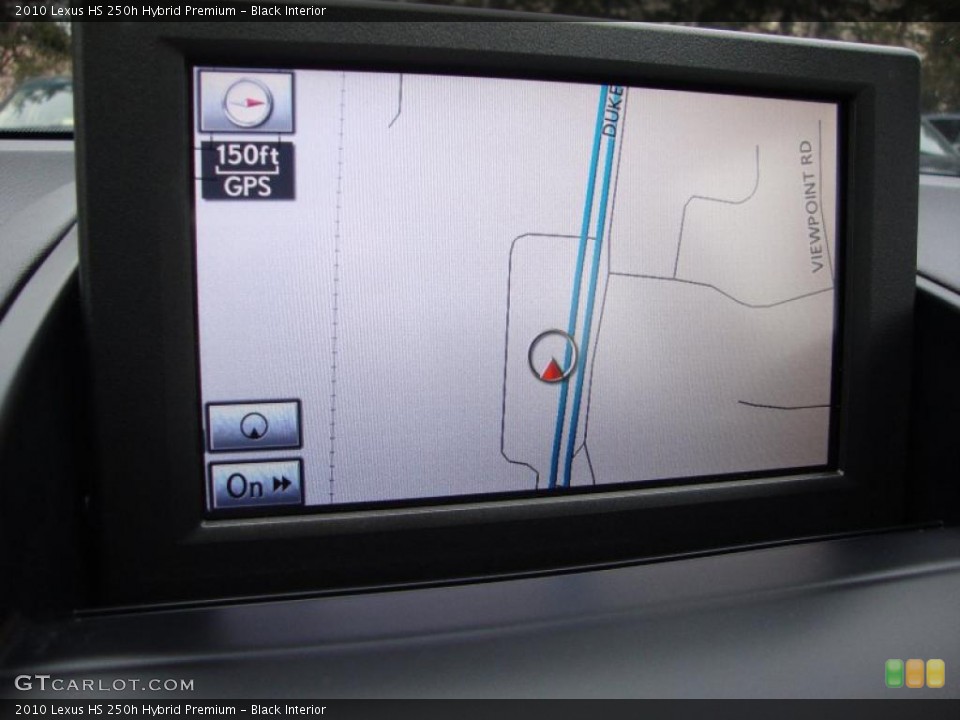 Black Interior Navigation for the 2010 Lexus HS 250h Hybrid Premium #41867817