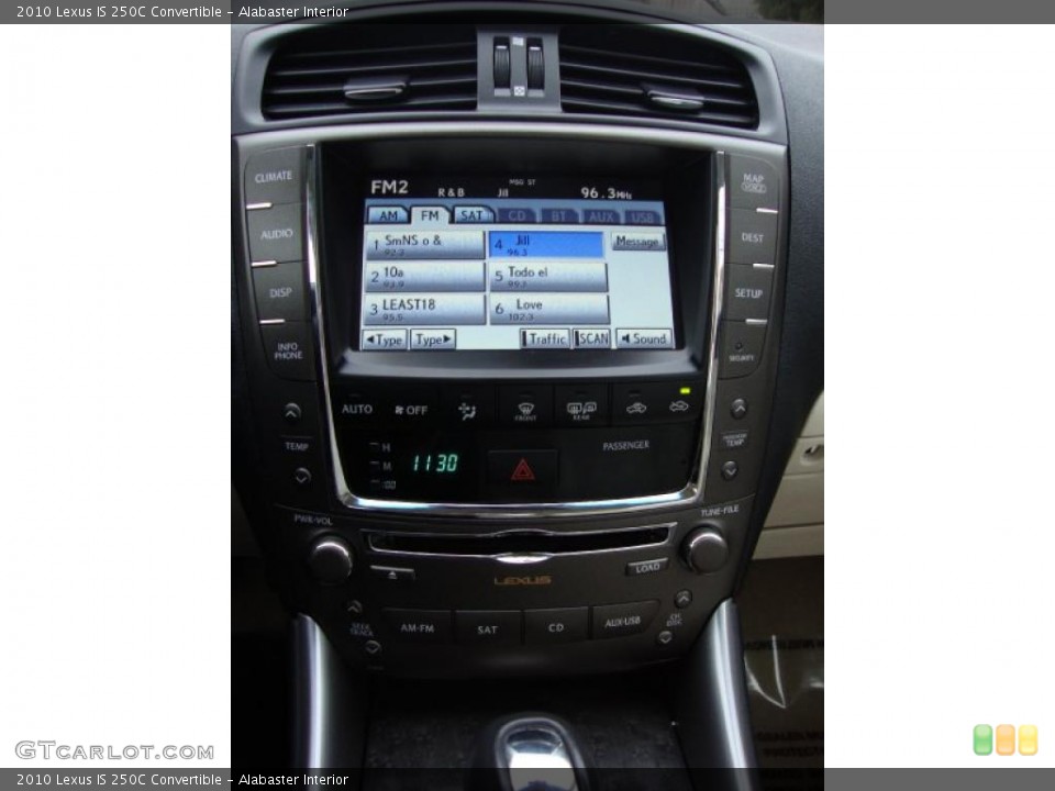 Alabaster Interior Controls for the 2010 Lexus IS 250C Convertible #41868221
