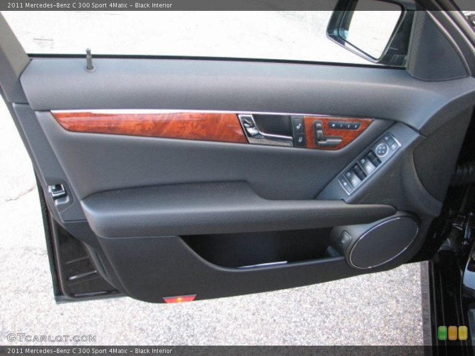 Black Interior Door Panel for the 2011 Mercedes-Benz C 300 Sport 4Matic #41871249