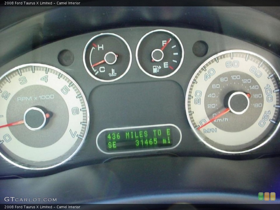 Camel Interior Gauges for the 2008 Ford Taurus X Limited #41872277