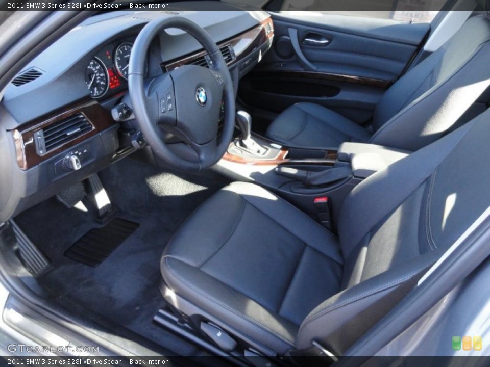 Black Interior Prime Interior for the 2011 BMW 3 Series 328i xDrive Sedan #41874618