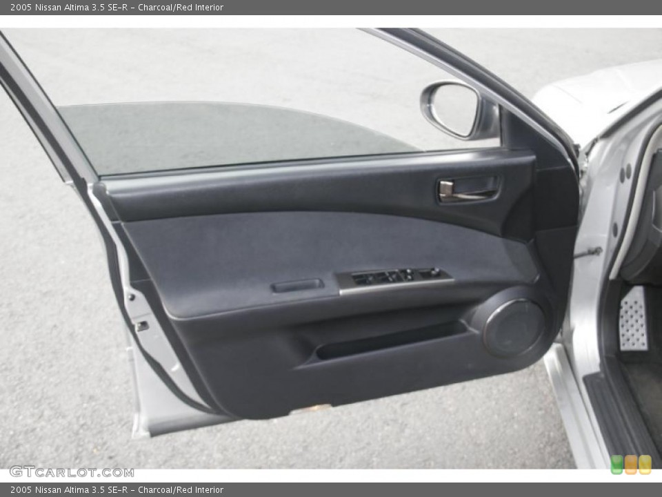 Charcoal/Red Interior Door Panel for the 2005 Nissan Altima 3.5 SE-R #41874726