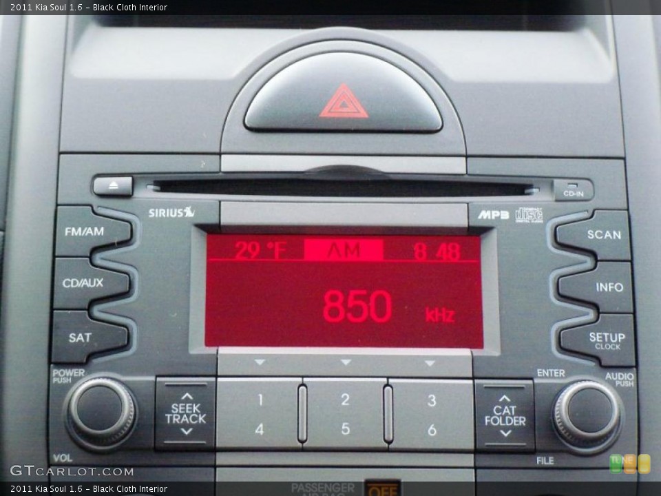 Black Cloth Interior Controls for the 2011 Kia Soul 1.6 #41877402