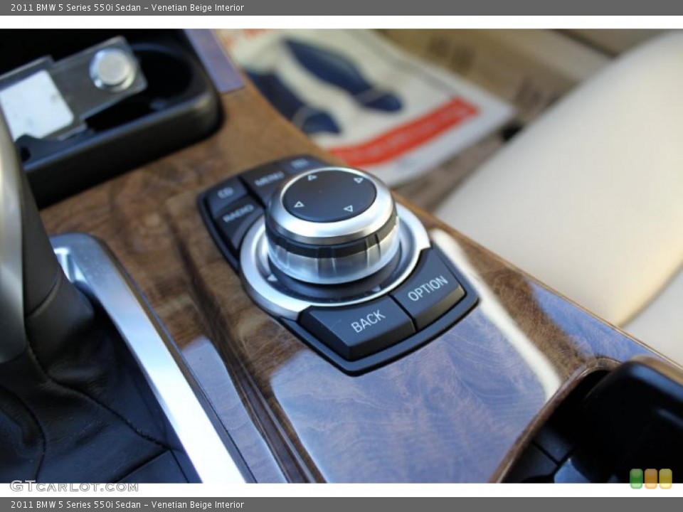 Venetian Beige Interior Controls for the 2011 BMW 5 Series 550i Sedan #41878286