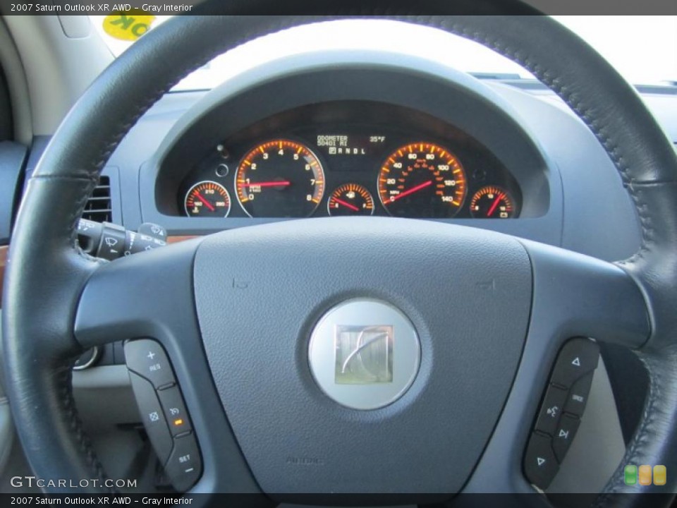 Gray Interior Steering Wheel for the 2007 Saturn Outlook XR AWD #41879718