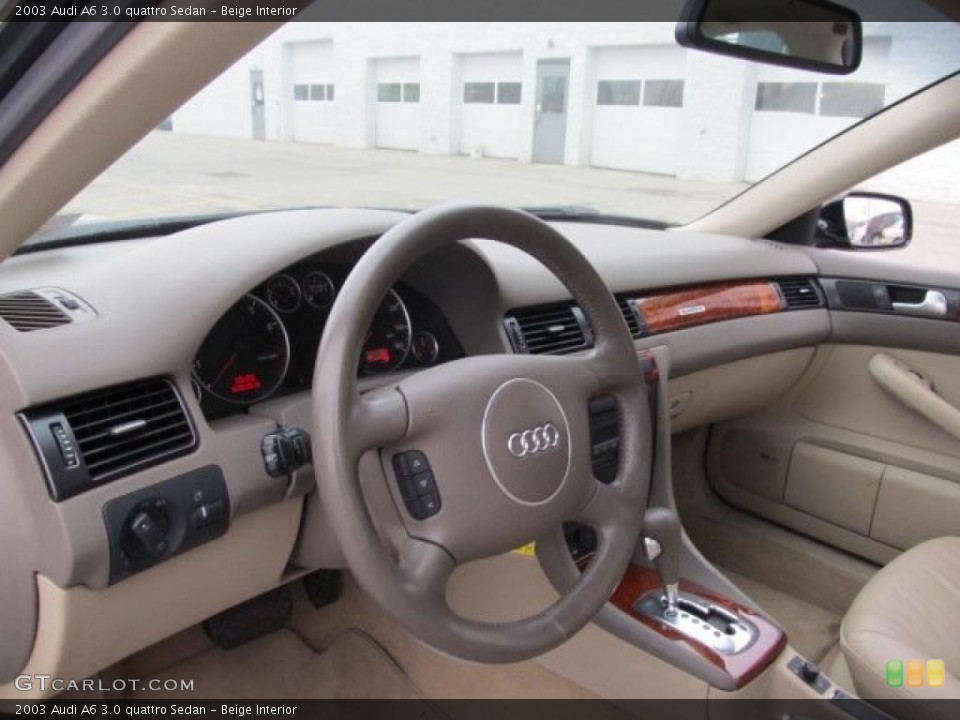 Beige Interior Prime Interior for the 2003 Audi A6 3.0 quattro Sedan #41880966