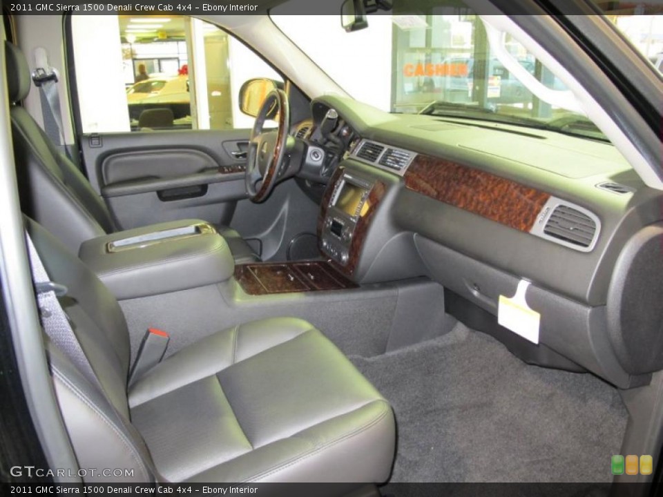 Ebony Interior Photo for the 2011 GMC Sierra 1500 Denali Crew Cab 4x4 #41881374