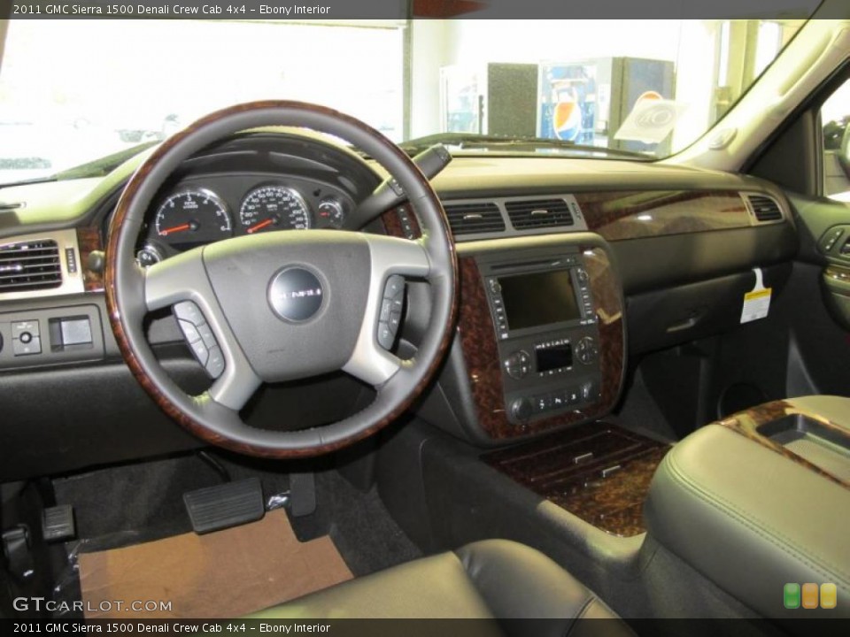 Ebony Interior Photo for the 2011 GMC Sierra 1500 Denali Crew Cab 4x4 #41881406