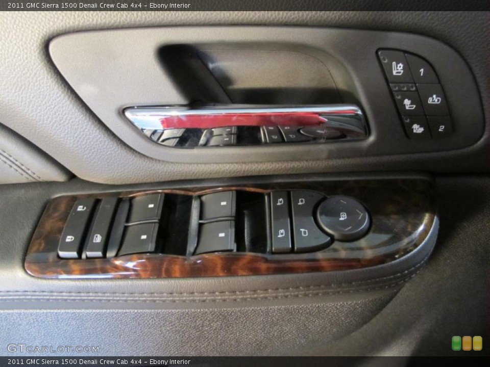 Ebony Interior Controls for the 2011 GMC Sierra 1500 Denali Crew Cab 4x4 #41881441