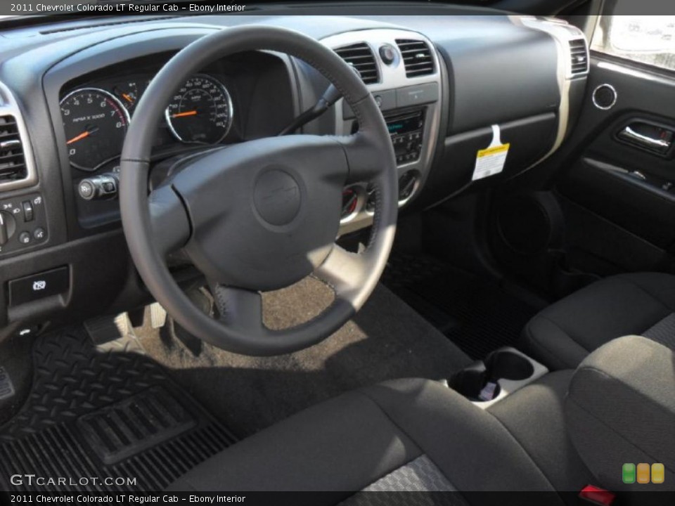 Ebony Interior Prime Interior for the 2011 Chevrolet Colorado LT Regular Cab #41881990