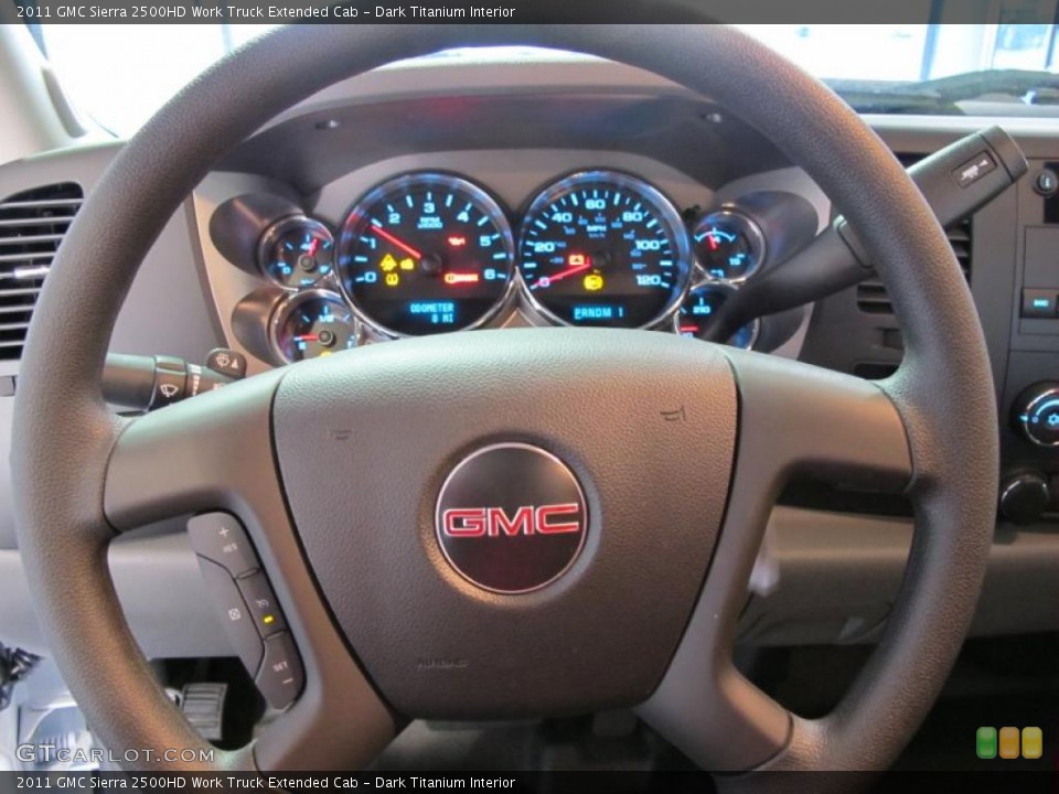 Dark Titanium Interior Steering Wheel for the 2011 GMC Sierra 2500HD Work Truck Extended Cab #41883555