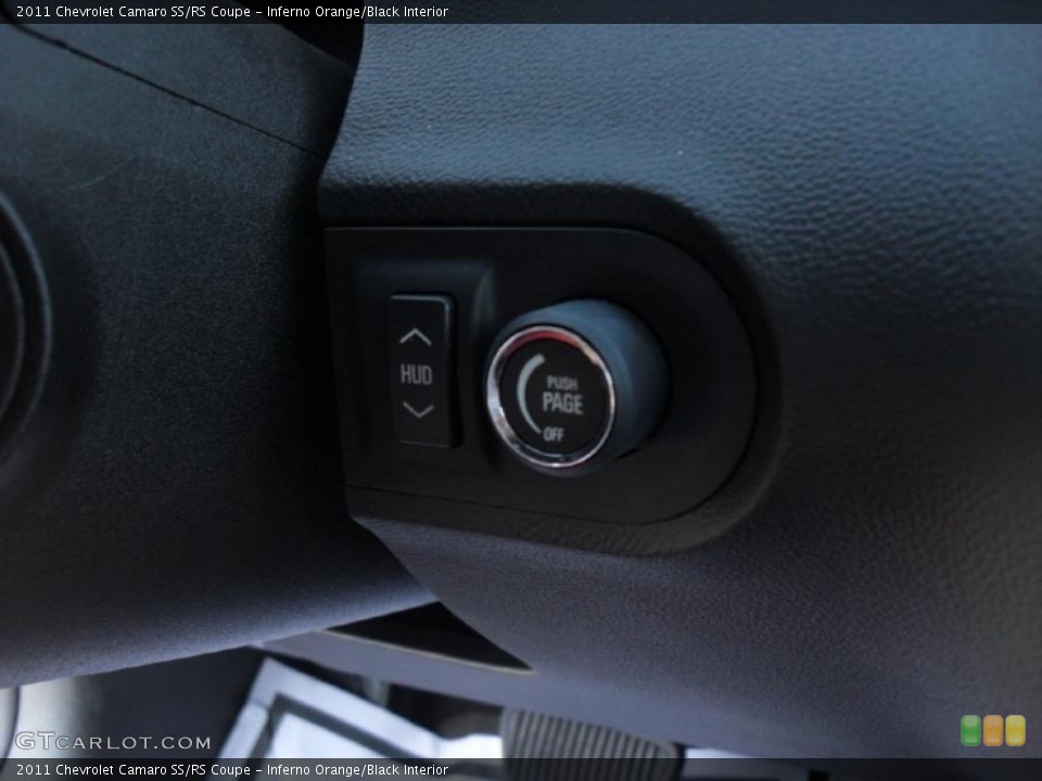 Inferno Orange/Black Interior Controls for the 2011 Chevrolet Camaro SS/RS Coupe #41883799