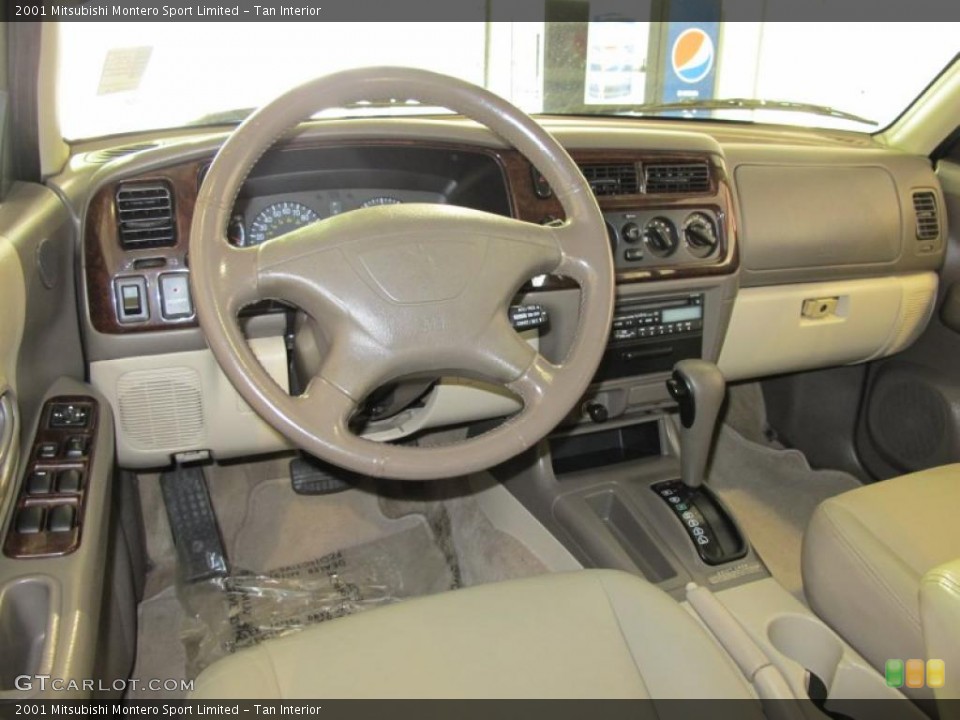 Tan Interior Dashboard for the 2001 Mitsubishi Montero Sport Limited #41885043