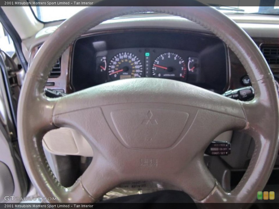 Tan Interior Steering Wheel for the 2001 Mitsubishi Montero Sport Limited #41885091