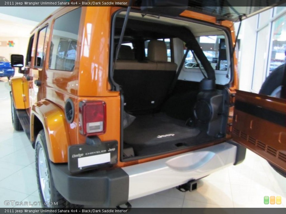 Black/Dark Saddle Interior Trunk for the 2011 Jeep Wrangler Unlimited Sahara 4x4 #41885807