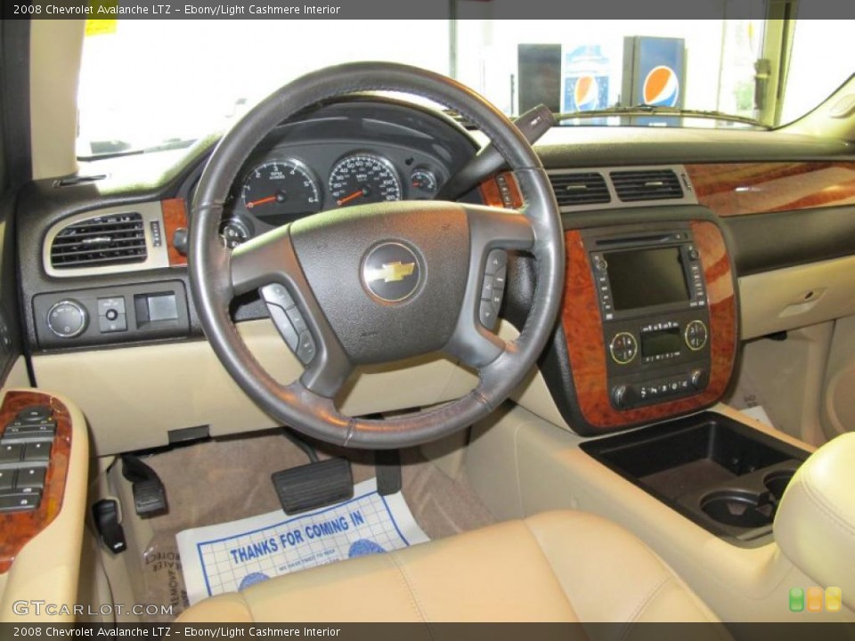Ebony/Light Cashmere Interior Prime Interior for the 2008 Chevrolet Avalanche LTZ #41886035