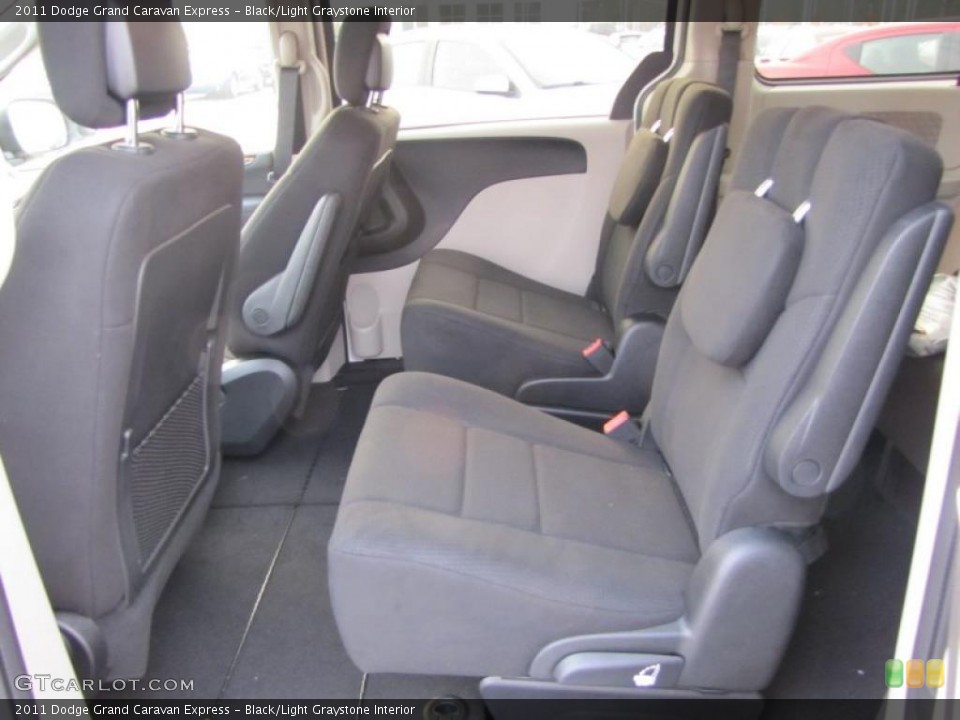 Black/Light Graystone Interior Photo for the 2011 Dodge Grand Caravan Express #41886863