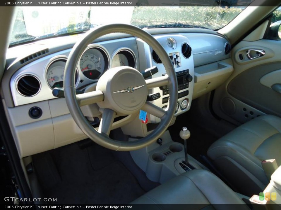 Pastel Pebble Beige Interior Prime Interior for the 2006 Chrysler PT Cruiser Touring Convertible #41889538