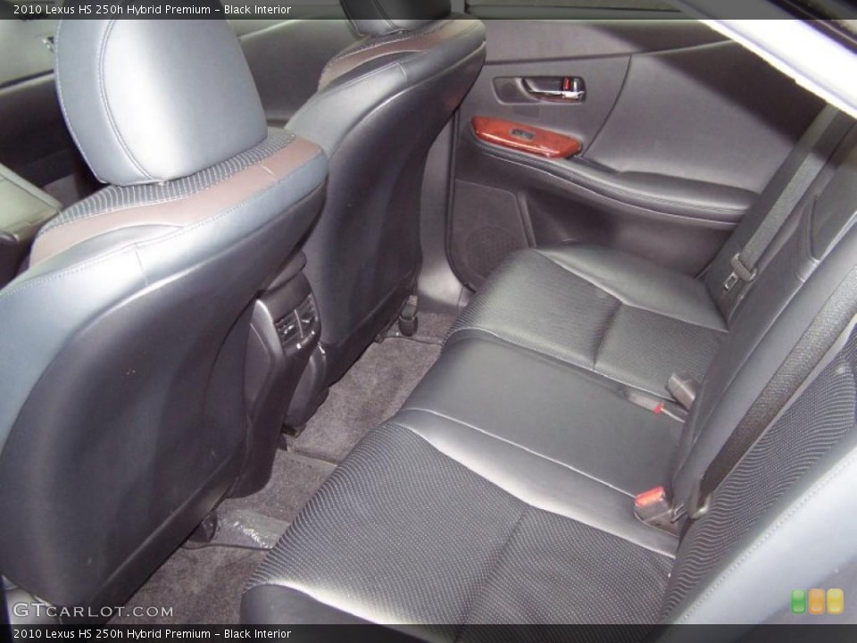 Black Interior Photo for the 2010 Lexus HS 250h Hybrid Premium #41890394