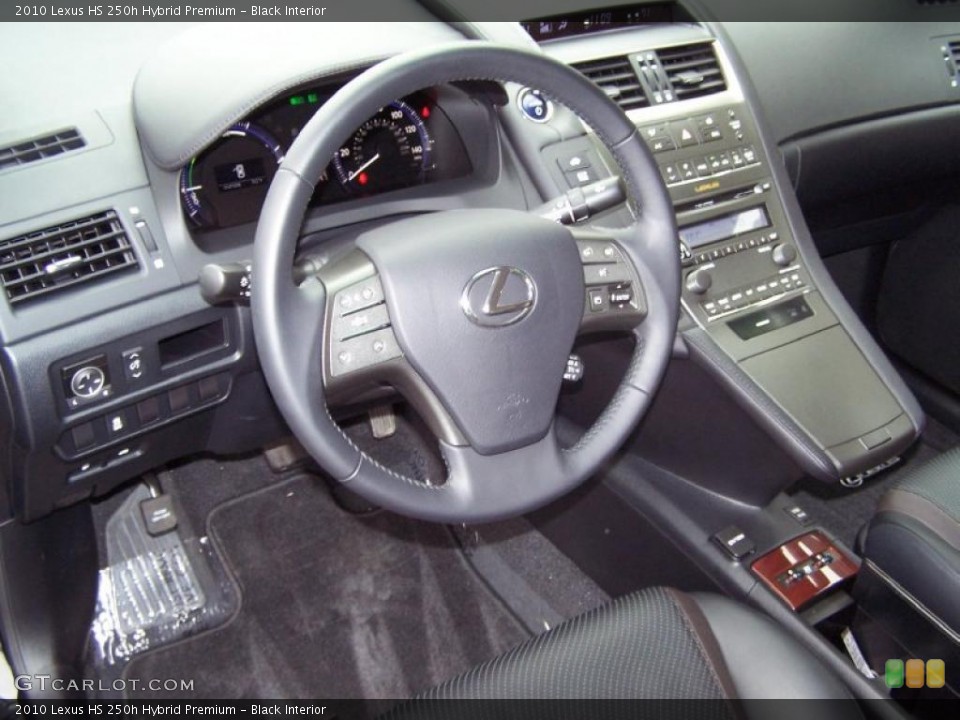 Black Interior Photo for the 2010 Lexus HS 250h Hybrid Premium #41890426